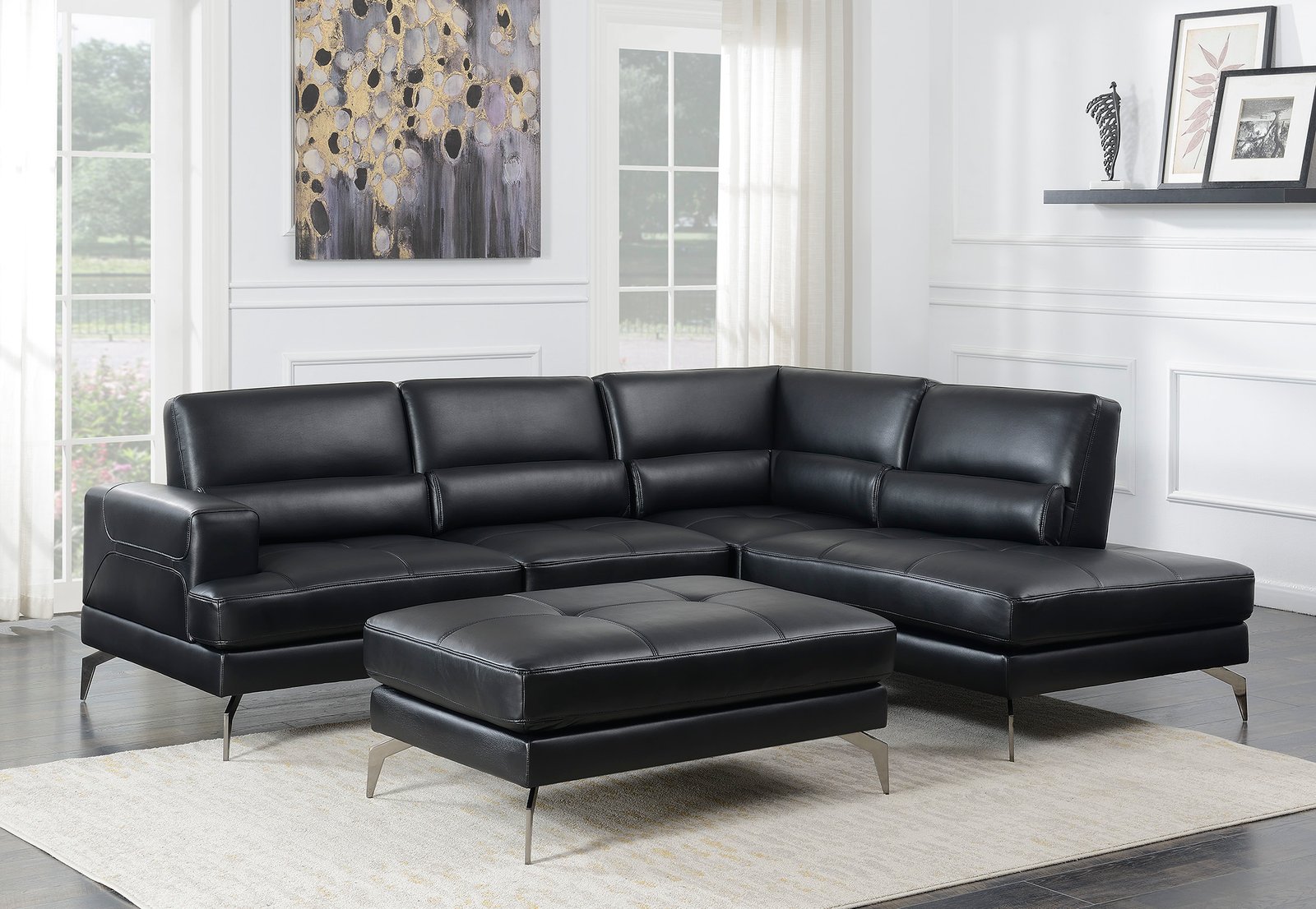 images_products_76 Serenity Sectional in Leather Gel Black